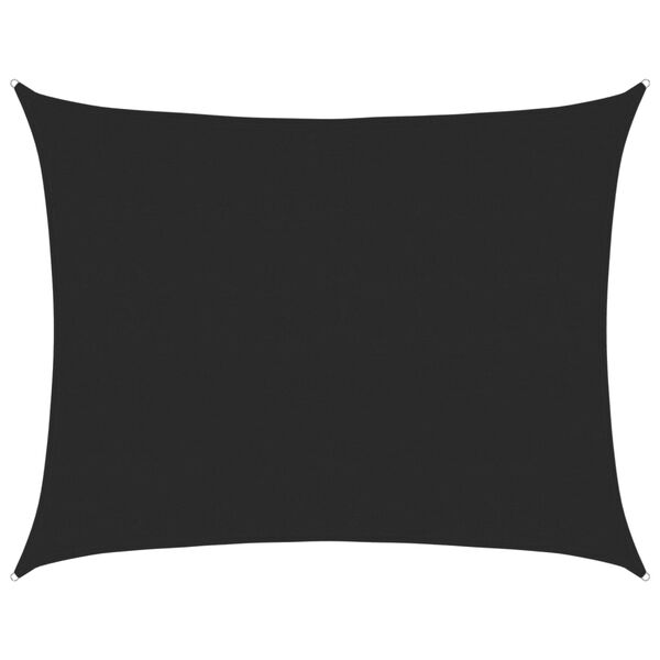 vidaXL solsejl 160 g/m&sup2; 6x7 m HDPE sort