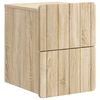 vidaXL V&aelig;gh&aelig;ngt Natbord Sonoma-eg 33 x 34,5 x 43 cm Konstrueret tr&aelig;