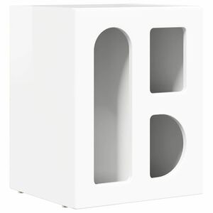 vidaXL Sengebord H&oslash;j gloss hvid 40 x 35 x 50 cm Konstrueret tr&aelig;