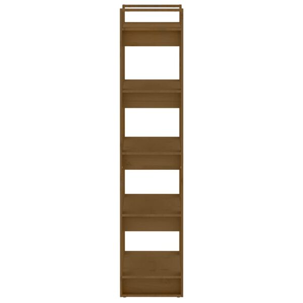 vidaXL bogreol/rumdeler 60x35x160 cm massivt tr&aelig; gyldenbrun