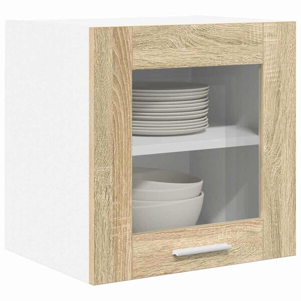 vidaXL H&aelig;ngeskab 2 pcs Sonoma eg 40 x 31 x 40 cm Konstrueret tr&aelig;