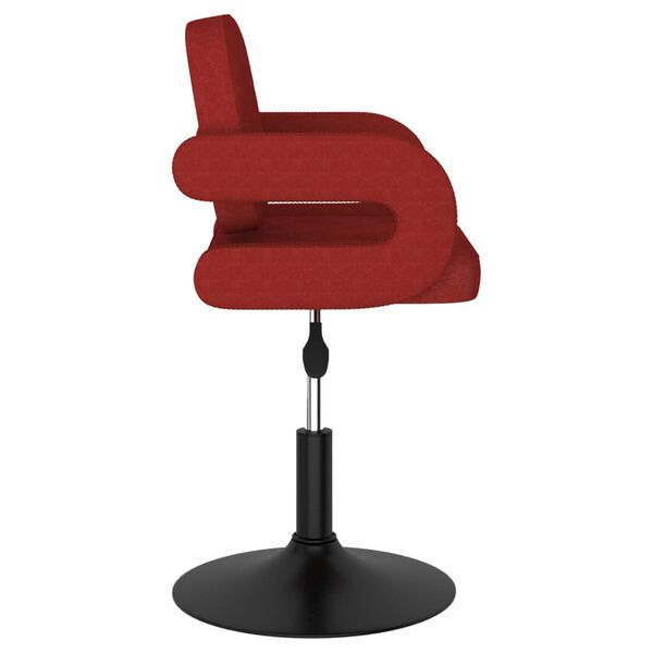 vidaXL drejelige spisebordsstole 4 stk. stof vinr&oslash;d