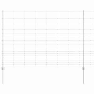 vidaXL Udend&oslash;rs Vildt Hegn med Stolper 25 x 1,5 m Galvaniseret st&aring;l