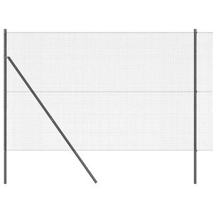 vidaXL Hegnsp&aelig;l Gr&aring; 50 x 1,5 m (16 x 16 mm mesh) St&aring;l og PVC