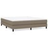 vidaXL Boxspring sengeramme 180x200 cm stof gr&aring;brun