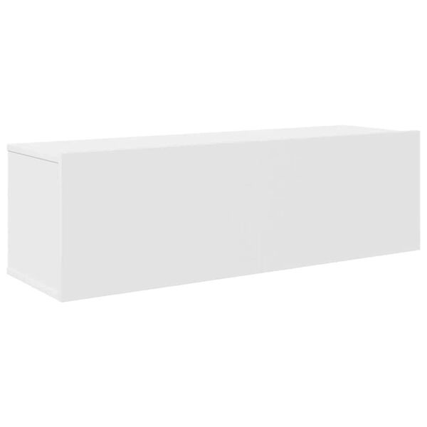 vidaXL tv-skabssæt 7 dele konstrueret træ hvid