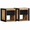 vidaXL sengeskabe 2 stk 40x35x40 cm massivt ru mangotr&aelig;