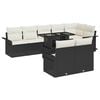 vidaXL Havesofa S&aelig;t 9 stk. Sort Poly rattan