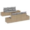 vidaXL Havesofa S&aelig;t 8 stk. Beige og gr&aring; polyrattan