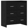 vidaXL Sideboard Sort eg 75 x 33 x 80 cm Konstrueret tr&aelig;