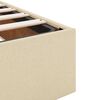 vidaXL osmannisk sengeramme med madrasser 180x200 cm stof cremefarvet