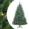 vidaXL Kunstigt Hinged Juletr&aelig; Gr&oslash;n 180 cm PVC og metal