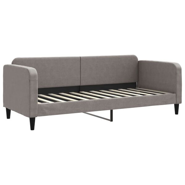 vidaXL daybed med madras 80x200 cm stof gr&aring;brun