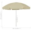 vidaXL strandparasol 300 cm sandgul