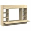 vidaXL v&aelig;gh&aelig;ngt skrivebord 105x48x75 cm konstrueret tr&aelig; sonoma-eg