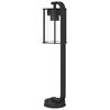 vidaXL udendørs standerlampe 60 cm rustfrit stål sort
