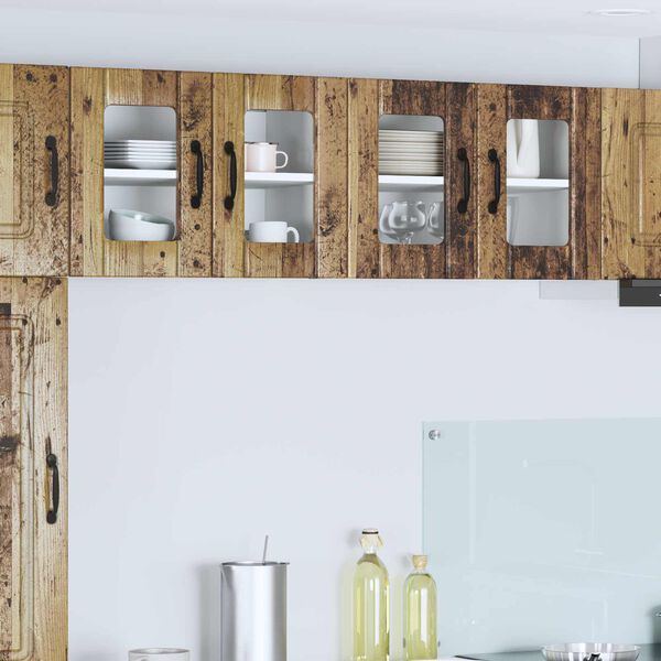 vidaXL K&oslash;kkenskab 2 pcs Gammelt tr&aelig; 60 x 31 x 40 cm Konstrueret tr&aelig;