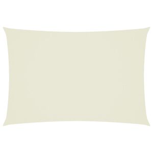 vidaXL solsejl 3x5 m rektangul&aelig;r oxfordstof cremefarvet