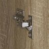 vidaXL Warderobe med d&oslash;r 2 pcs Sonoma 50 x 50 x 200 cm Konstrueret tr&aelig;
