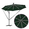 vidaXL Kantilever bananparasol Grøn 294 x 294 x 248 cm