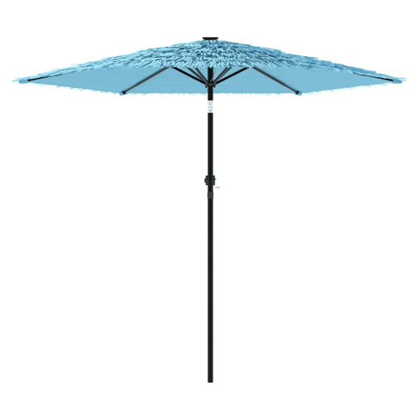 vidaXL haveparasol med st&aring;lstang 268x268x226 cm bl&aring;