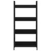 vidaXL bogreol med 4 hylder 60x27,6x124,5 cm konstrueret tr&aelig; sort