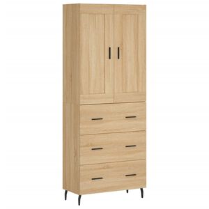 vidaXL h&oslash;jskab 69,5x34x180 cm konstrueret tr&aelig; sonoma-eg