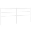 vidaXL sengegavl 180 cm metal hvid