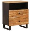 vidaXL Sengekabinett Brun 50 x 33 x 62 cm Massivt mangotr&aelig;