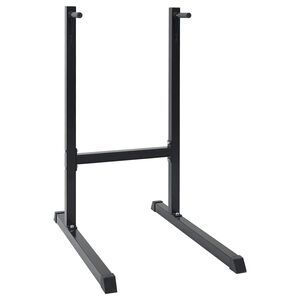 vidaXL Dip Station Sort 103,5 x 66,5 x 121,5 cm Pulverlakeret st&aring;l
