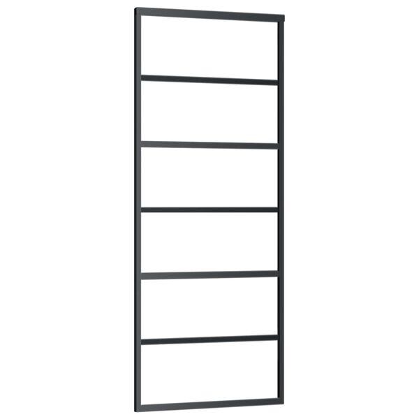 vidaXL skyded&oslash;r m. monteringss&aelig;t 76x205 cm sikkerhedsglas og aluminium