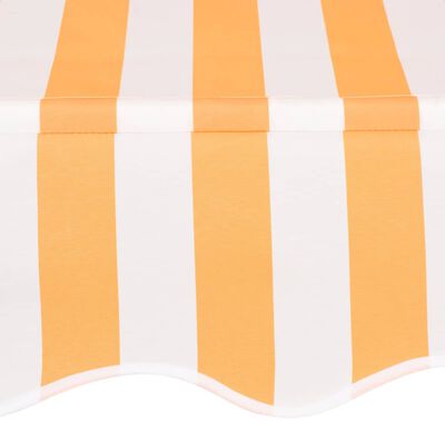vidaXL foldemarkise manuel betjening 150 cm stribet orange og hvid