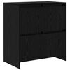 vidaXL Sideboard 3 pcs Sort eg 70 x 41 x 75 cm Konstrueret tr&aelig;