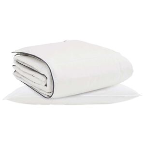 vidaXL Vinter dyne med pude 2 pcs Hvid Dunfjer