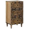 vidaXL Sideboard Brun 40 x 33,5 x 75 cm Massivt mangotr&aelig;