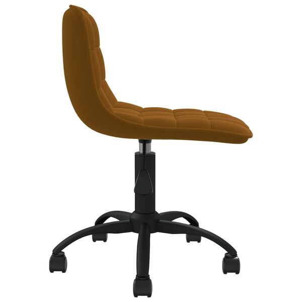 vidaXL drejelig spisebordsstol fl&oslash;jl brun