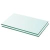 vidaXL hylder 2 stk. glaspanel 30 x 12 cm klar