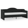 vidaXL daybed med madras og USB 90x200 cm stof sort