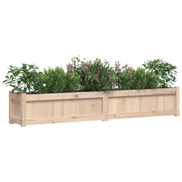 vidaXL plantekasse 180x31x31 cm massivt fyrretræ