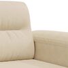 vidaXL 2-personers sofa 140 cm mikrofiberstof cremefarvet