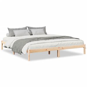vidaXL ekstra lang sengeramme uden madras 180x210 cm massivt fyrretr&aelig;
