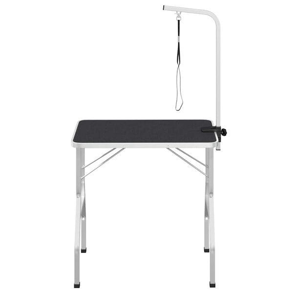 vidaXL vaske/trimmebord til kæledyr justérbart med sele