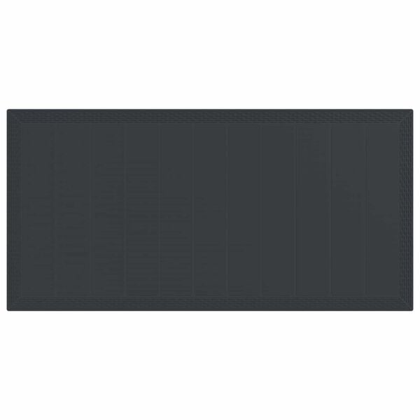 vidaXL Have Spisebordss&aelig;t 7 pcs Antracit Polypropylen