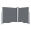 vidaXL sammenrullelig sidemarkise 120 x 600 cm antracitgr&aring;