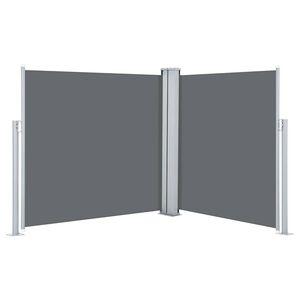 vidaXL sammenrullelig sidemarkise 120 x 600 cm antracitgr&aring;