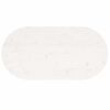 vidaXL bordplade 110x50x2,5 cm oval massivt fyrretr&aelig; hvid