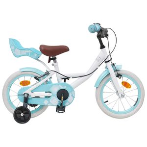 vidaXL B&oslash;rnecykel 12 tommer til 2-4 &aring;r gamle Hvid