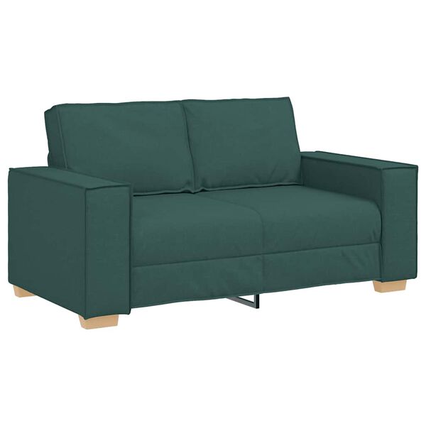 vidaXL 2-personers sofa m&oslash;rkegr&oslash;n 120 cm stof