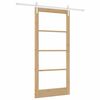 vidaXL Skyded&oslash;r ORKDAL Naturfarvet 93 x 202 cm