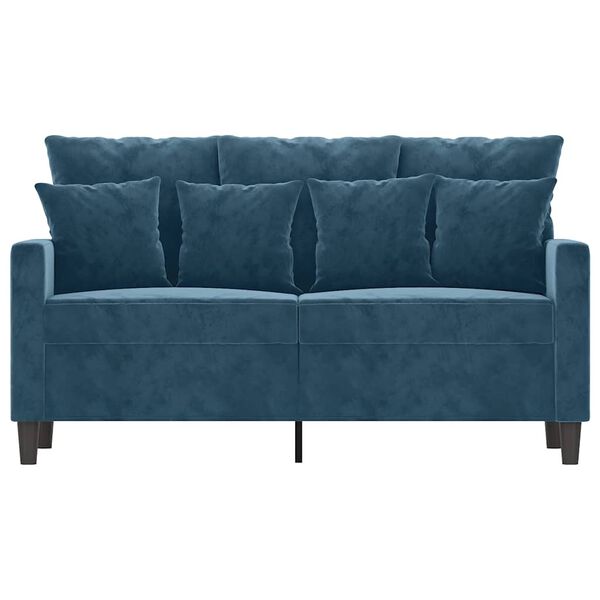 vidaXL 2-personers sofa 120 cm fl&oslash;jl bl&aring;